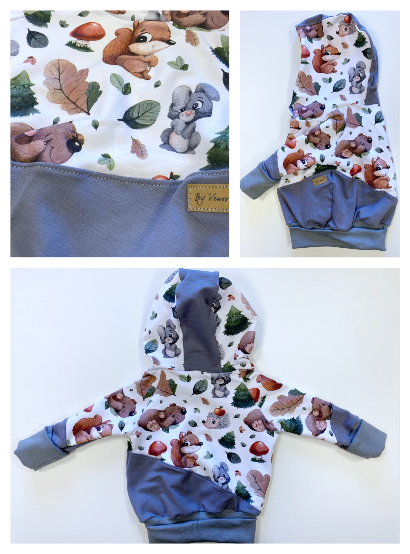 Dětský rostoucí setík - set obsahuje -> Mikinovou tuniku, delší mikinu plus Baggy, tepláčky s kulatým sedem - vzor  ZASNĚNÝ JEDNOROŽEC  - velikost 80/86