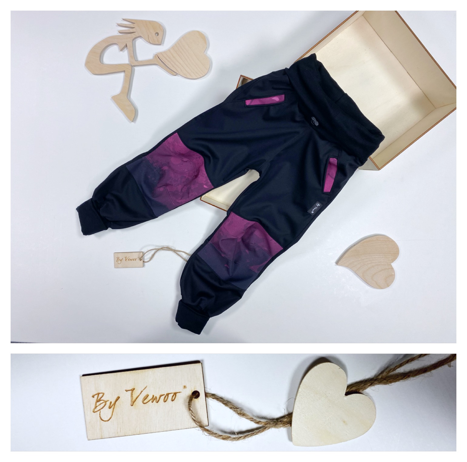 BARVA MODRÁ/ČERNÁ - Rostoucí, ODLEHČENÉ Softshellové kalhoty  na období jaro/léto/podzim- "SOFŤOUŠKY" materiál : PRUŽNÝ ODLEHČENÝ SOFTSHELL - Vzor, s kapsami, prošitá VYZTUŽENÁ KOLENA- více velikostí