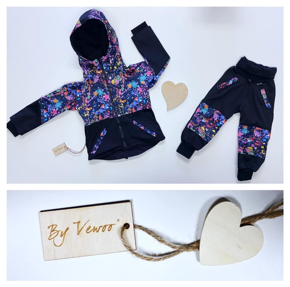 Dětská, rostoucí softshell souprava - odlehčený softshell - motiv maskáč ARMY HUNTER - velikost 104/110 a 116/122