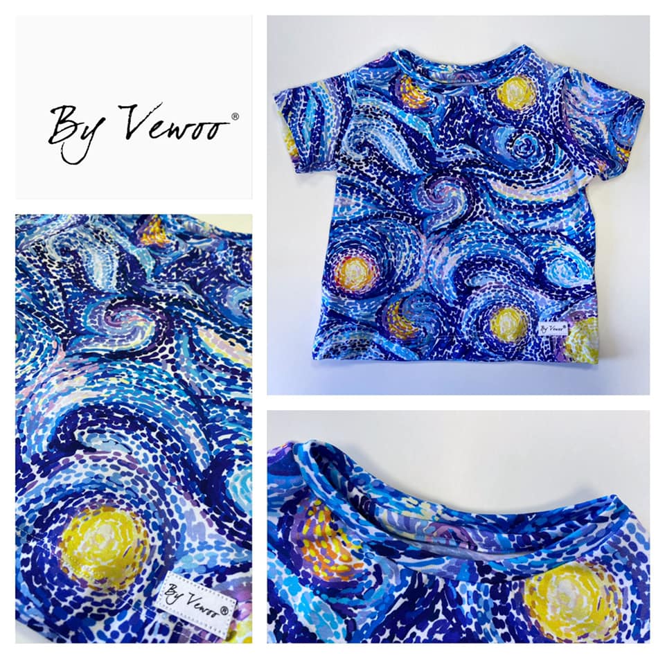 Dětský setík - set obsahuje : Rostoucí baggy - "VEBAGGOUŠKY" plus tričko za výhodnou cenu : materiál : teplákovina VESMÍRNÉ KOUZLENÍ/MODRÁ -velikost 86/92